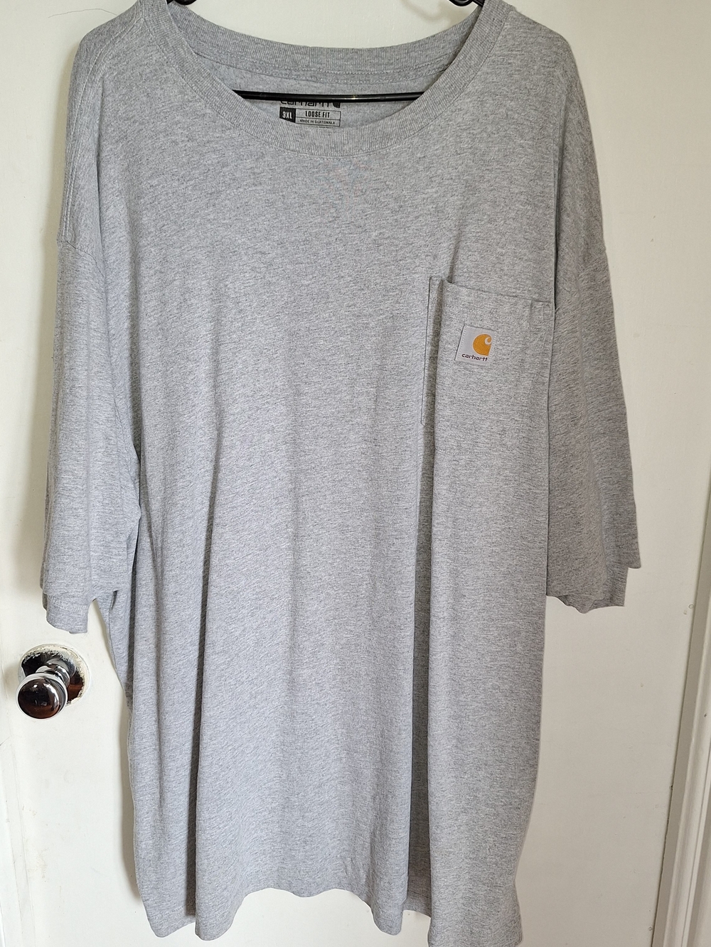 Carhartt Short-Sleeve Pocket Tee in Heather Gray